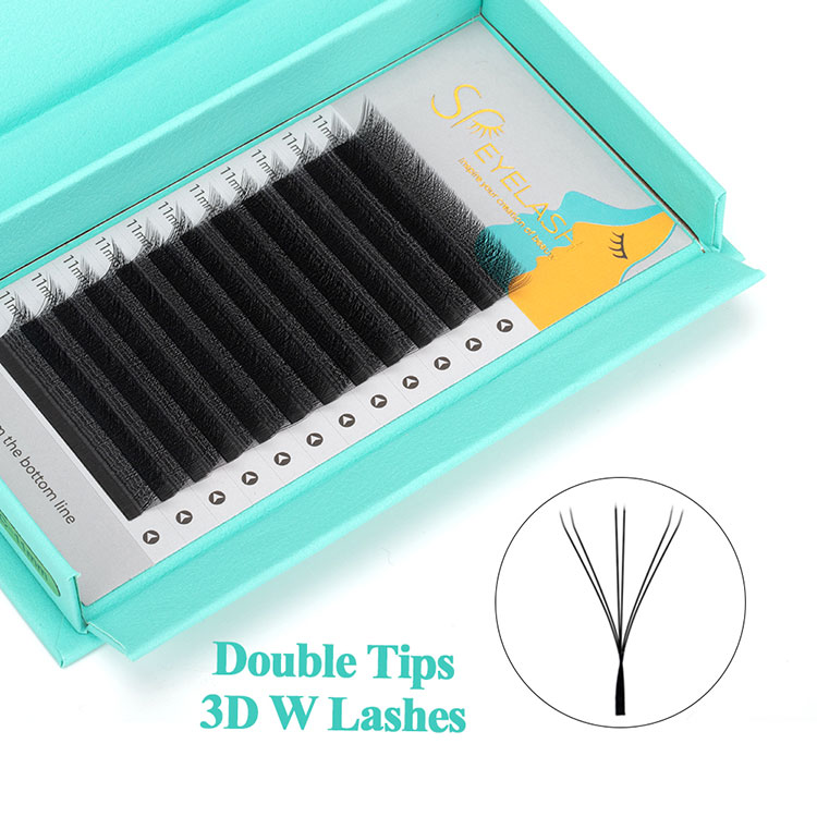 Podwójne końcówki 3D W Lashes